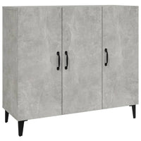 Credenza Grigio Cemento 90x34x80 cm in Legno Multistrato