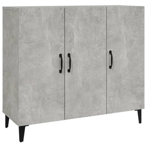 Credenza Grigio Cemento 90x34x80 cm in Legno Multistrato