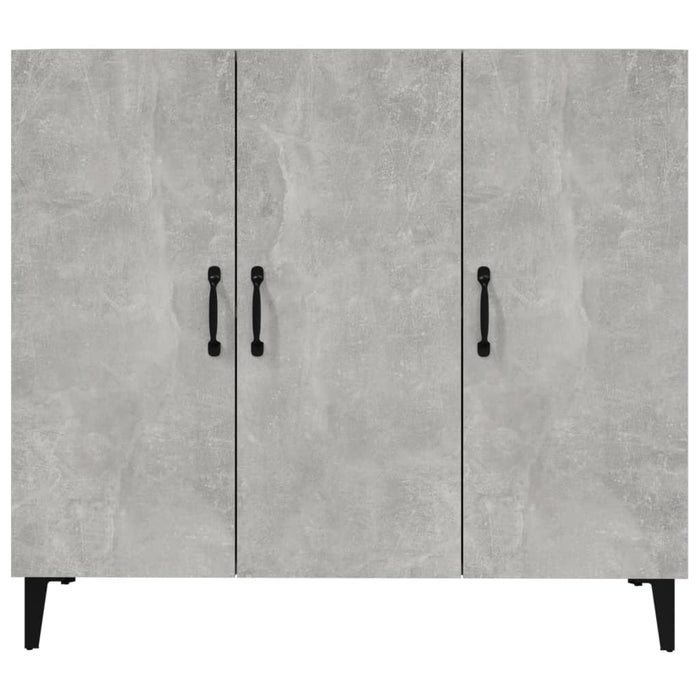 Credenza Grigio Cemento 90x34x80 cm in Legno Multistrato 812505