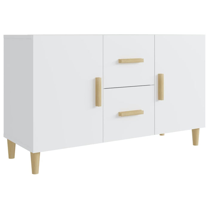 Credenza Bianca 100x36x60 cm in Legno Multistrato cod mxl 9386