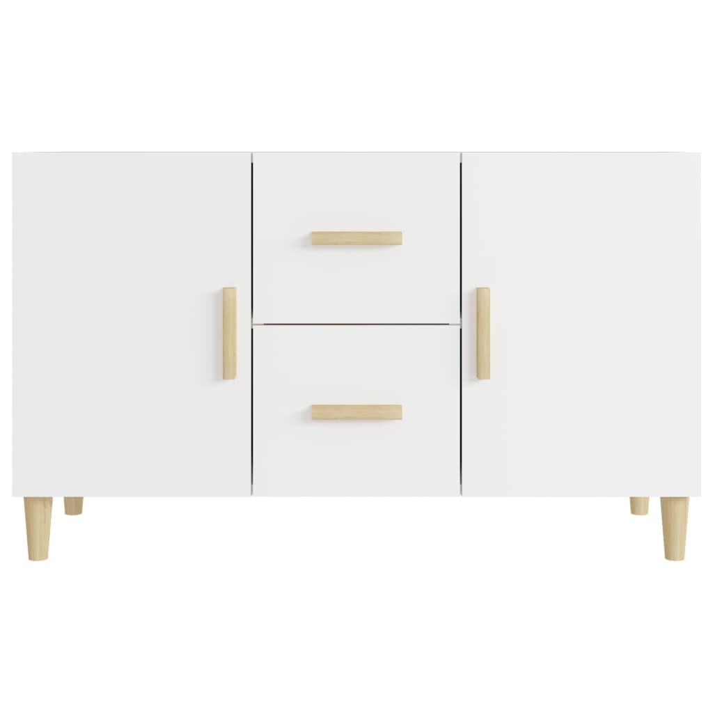 Credenza Bianca 100x36x60 cm in Legno Multistrato cod mxl 9386