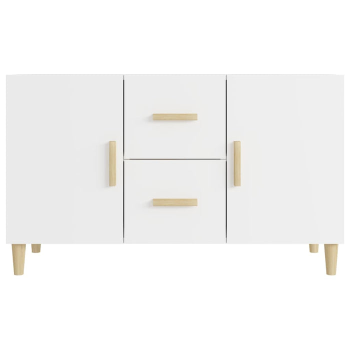 Credenza Bianca 100x36x60 cm in Legno Multistrato cod mxl 9386