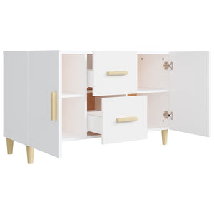 Credenza Bianca 100x36x60 cm in Legno Multistrato cod mxl 9386