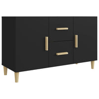 Credenza Nera 100x36x60 cm in Legno Multistrato cod mxl 64621