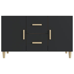 Credenza Nera 100x36x60 cm in Legno Multistrato cod mxl 64621