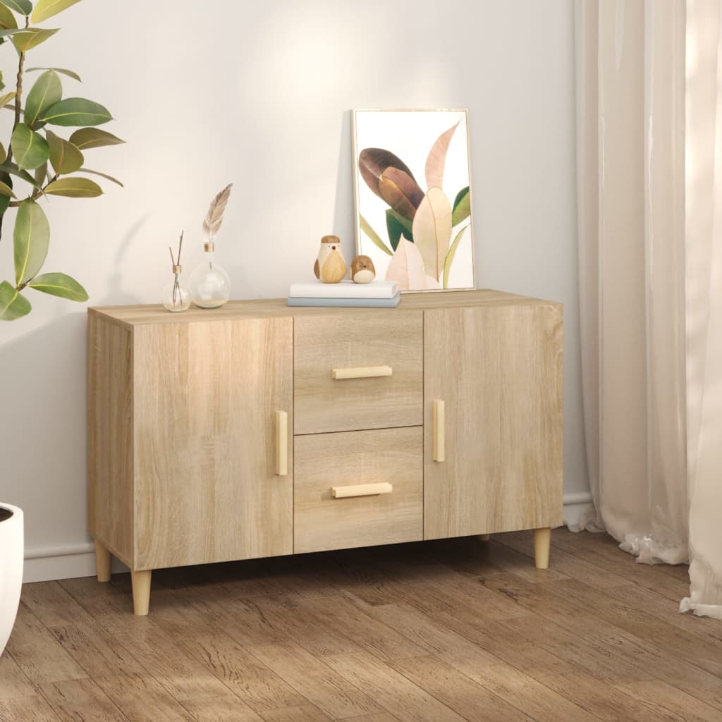 Credenza Rovere Sonoma 100x36x60 cm in Legno Ingegnerizzato cod mxl 16624