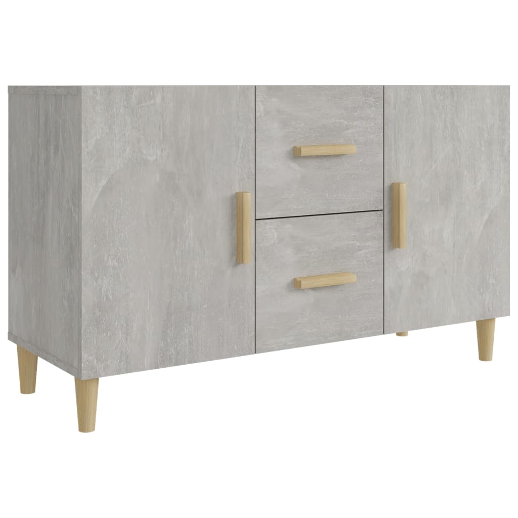 Credenza Grigio Cemento 100x36x60 cm in Legno Multistrato cod mxl 21107