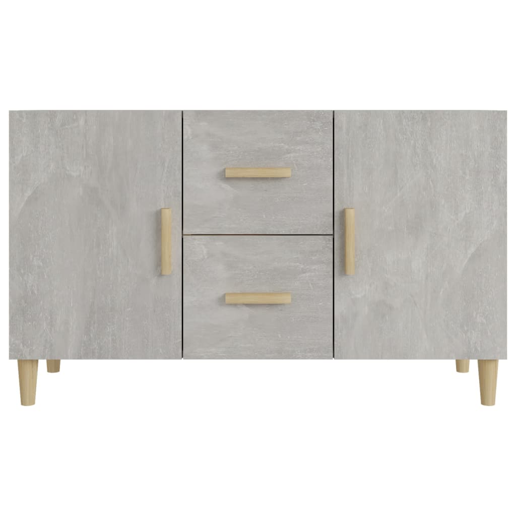 Credenza Grigio Cemento 100x36x60 cm in Legno Multistrato cod mxl 21107