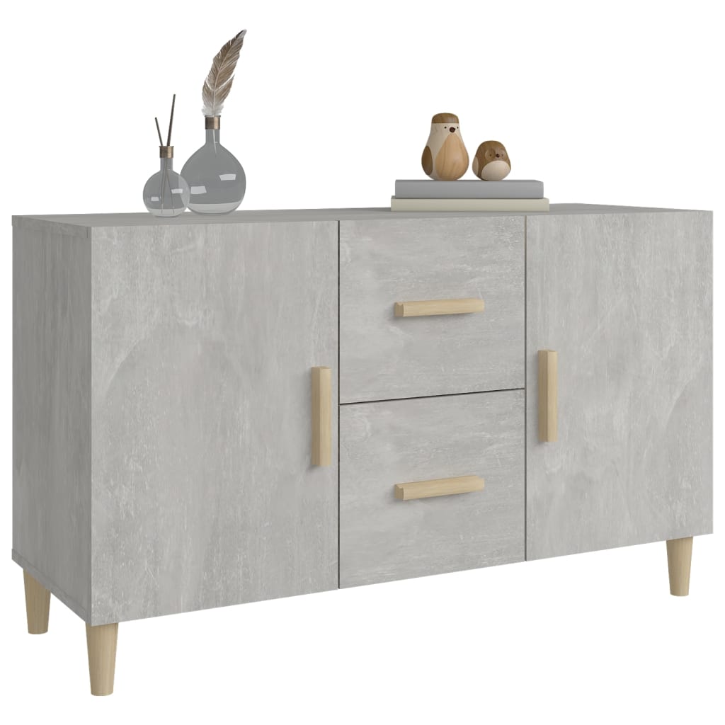 Credenza Grigio Cemento 100x36x60 cm in Legno Multistrato cod mxl 21107