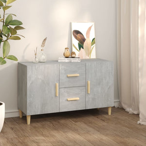 Credenza Grigio Cemento 100x36x60 cm in Legno Multistrato cod mxl 21107