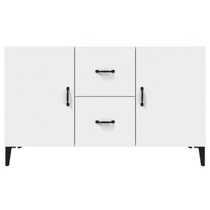 Credenza Bianca 100x36x60 cm in Legno Multistrato