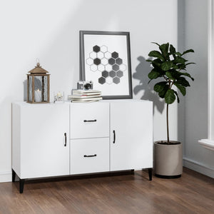 Credenza Bianca 100x36x60 cm in Legno Multistrato