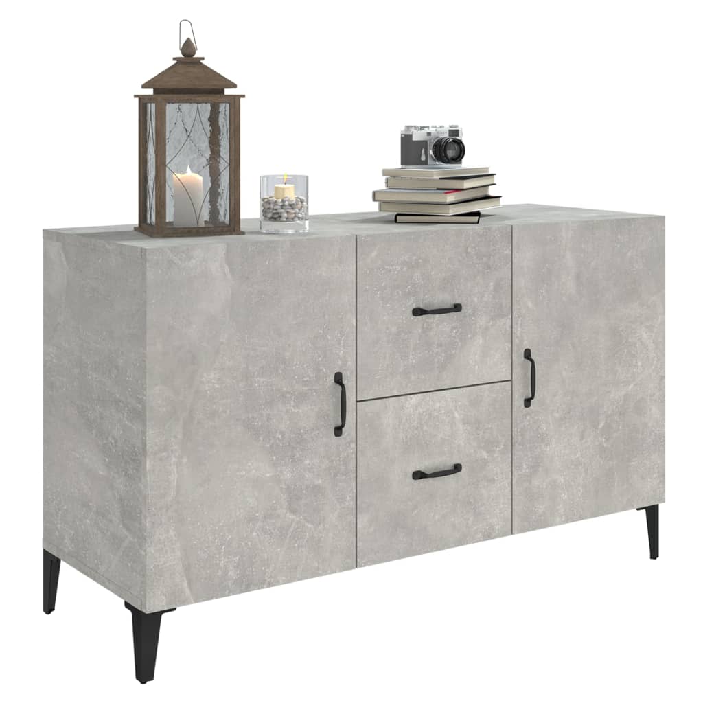 Credenza Grigio Cemento 100x36x60 cm in Legno Multistrato cod mxl 10468