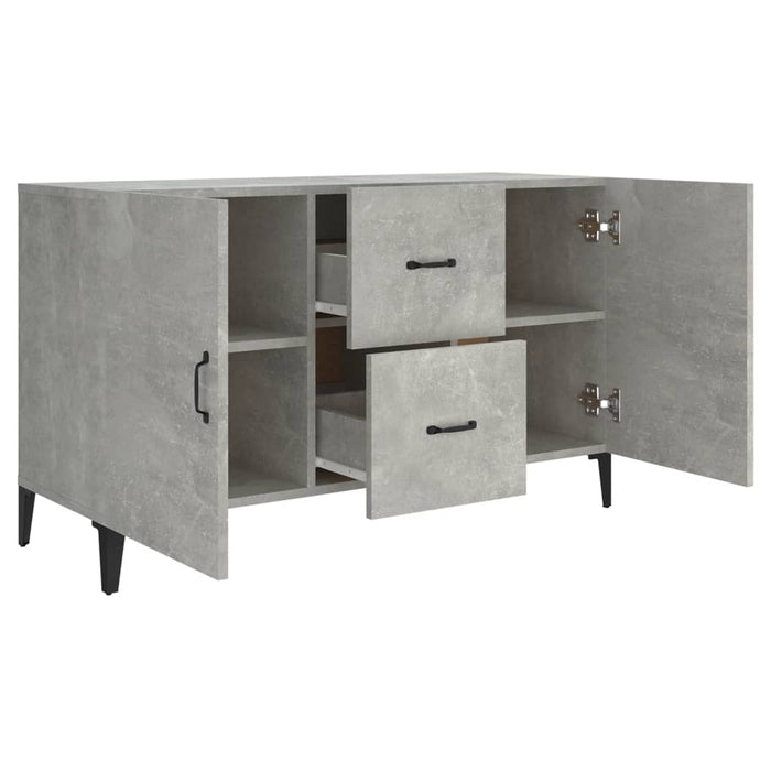 Credenza Grigio Cemento 100x36x60 cm in Legno Multistrato cod mxl 10468