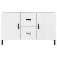 Credenza 100x36x60 cm in Legno Multistrato Bianco Lucido cod mxl 13264