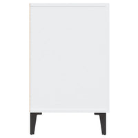 Credenza 100x36x60 cm in Legno Multistrato Bianco Lucido cod mxl 13264