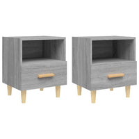 Comodini 2 pz Grigio Sonoma 40x35x47 cm 817300