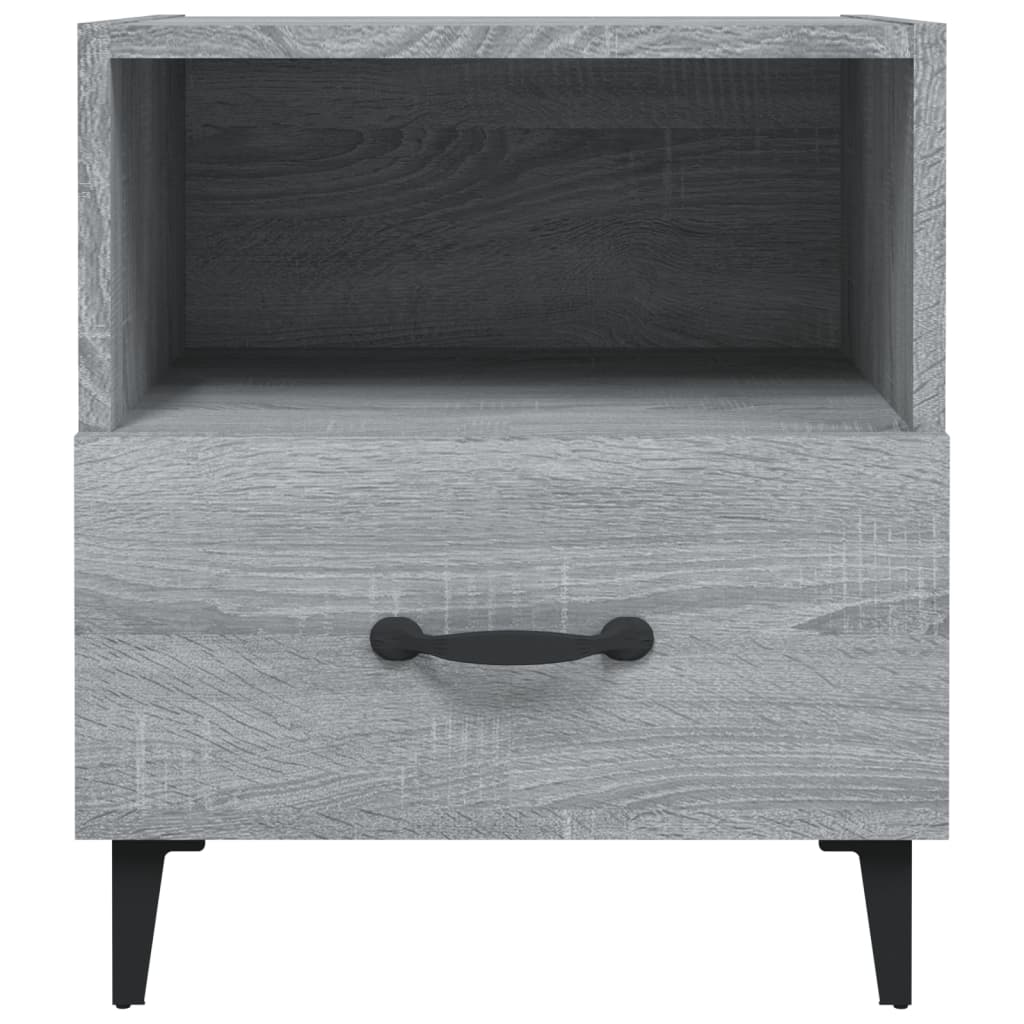 Comodino Grigio Sonoma in Legno Multistrato cod mxl 30425