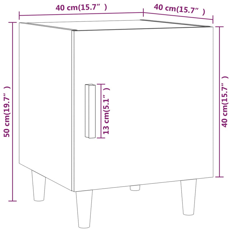 Comodino Rovere Fumo in Legno Multistrato cod mxl 31758