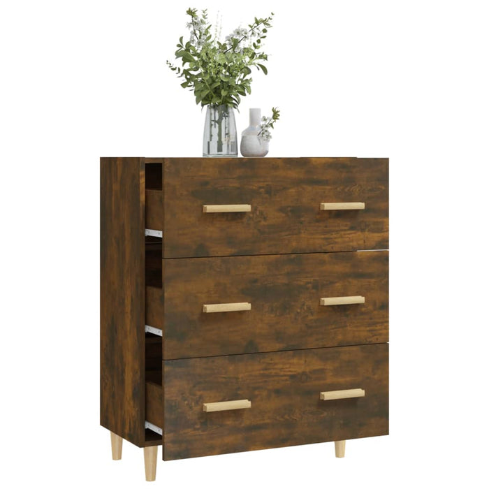 Credenza Rovere Fumo 70x34x90 cm in Legno Multistrato cod mxl 9270