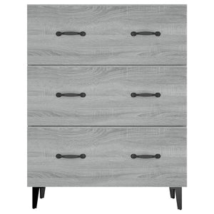 Credenza Grigio Sonoma 69,5x34x90 cm in Legno Multistrato cod mxl 11529