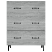 Credenza Grigio Sonoma 69,5x34x90 cm in Legno Multistrato 817349