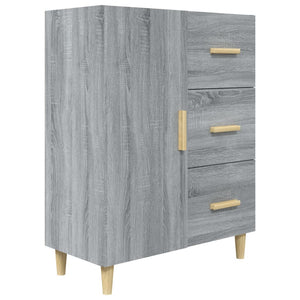 Credenza Grigio Sonoma 69,5x34x90 cm in Legno Multistrato cod mxl 12649