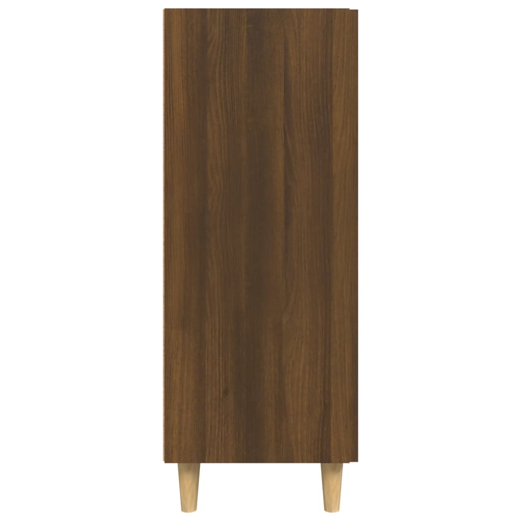 Credenza Rovere Marrone 69,5x34x90 cm in Legno Multistrato 817353