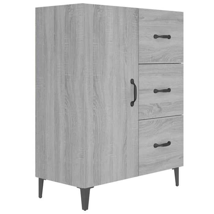 Credenza Grigio Sonoma 69,5x34x90 cm in Legno Multistrato cod mxl 19292