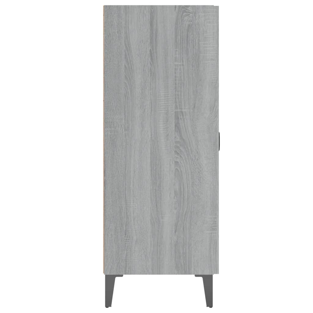 Credenza Grigio Sonoma 69,5x34x90 cm in Legno Multistrato cod mxl 19292