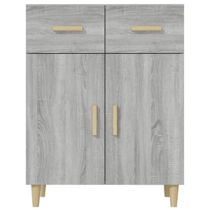 Credenza Grigio Sonoma 69,5x34x89 cm in Legno Multistrato