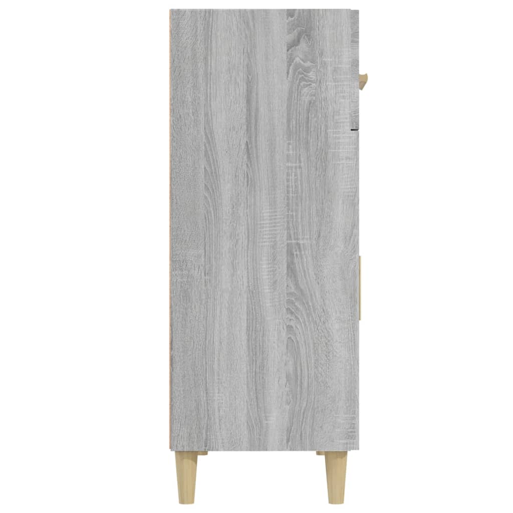 Credenza Grigio Sonoma 69,5x34x89 cm in Legno Multistrato