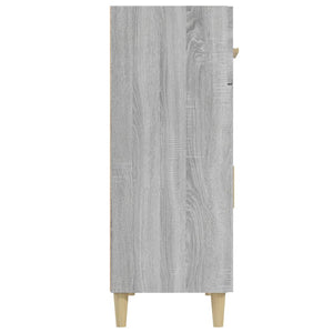 Credenza Grigio Sonoma 69,5x34x89 cm in Legno Multistrato