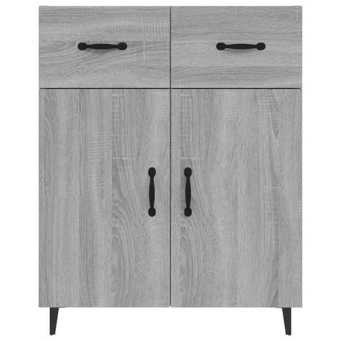 Credenza Grigio Sonoma 69,5x34x90 cm in Legno Multistrato cod mxl 13999