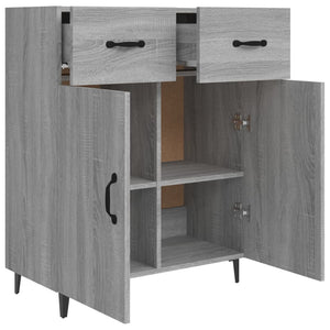 Credenza Grigio Sonoma 69,5x34x90 cm in Legno Multistrato cod mxl 13999