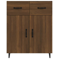 Credenza Rovere Marrone 69,5x34x90 cm in Legno Multistrato 817362