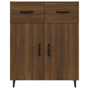 Credenza Rovere Marrone 69,5x34x90 cm in Legno Multistrato 817362