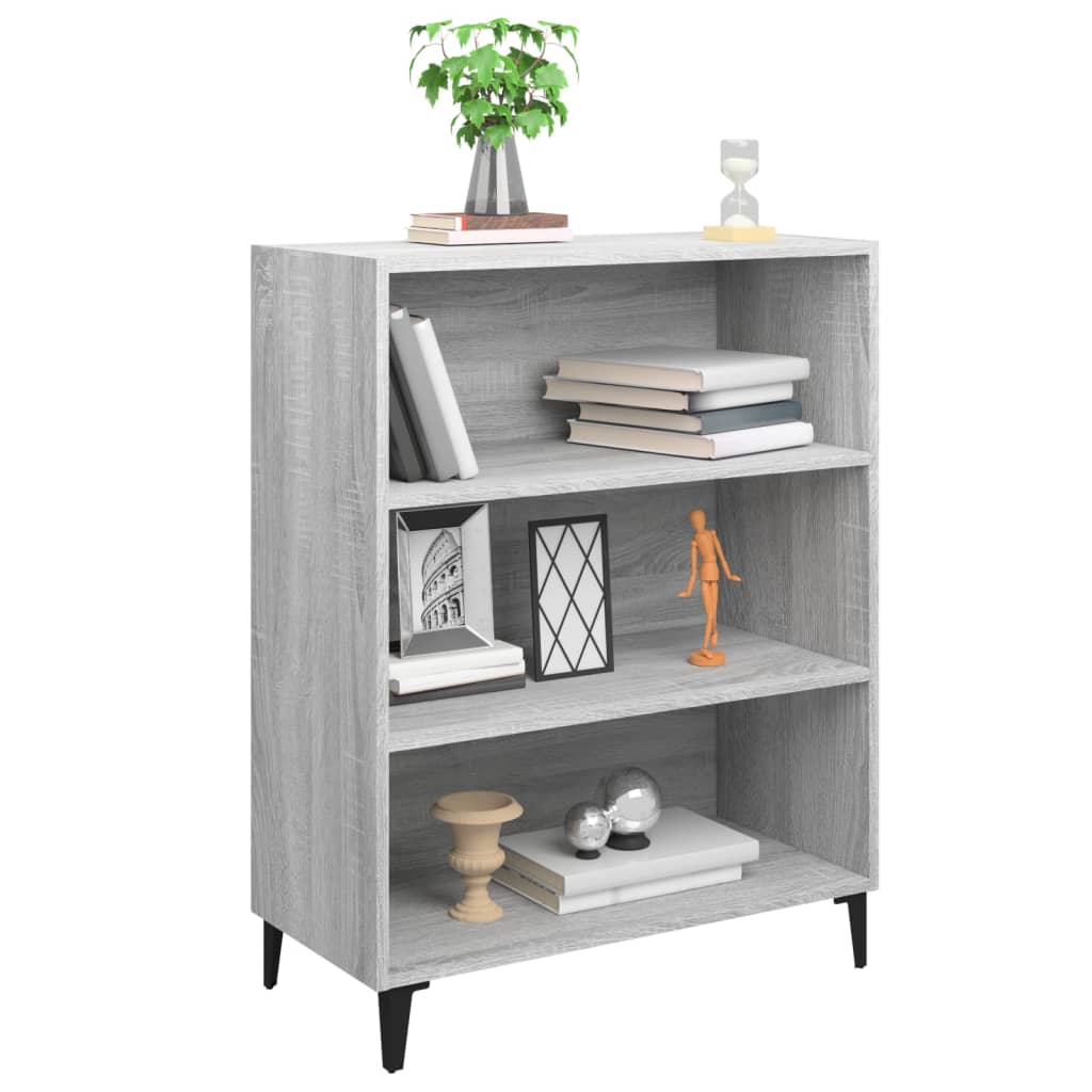 Credenza Grigio Sonoma 69,5x32,5x90 cm in Legno Multistrato