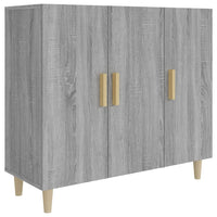 Credenza Grigio Sonoma 90x34x80 cm in Legno Multistrato 817460