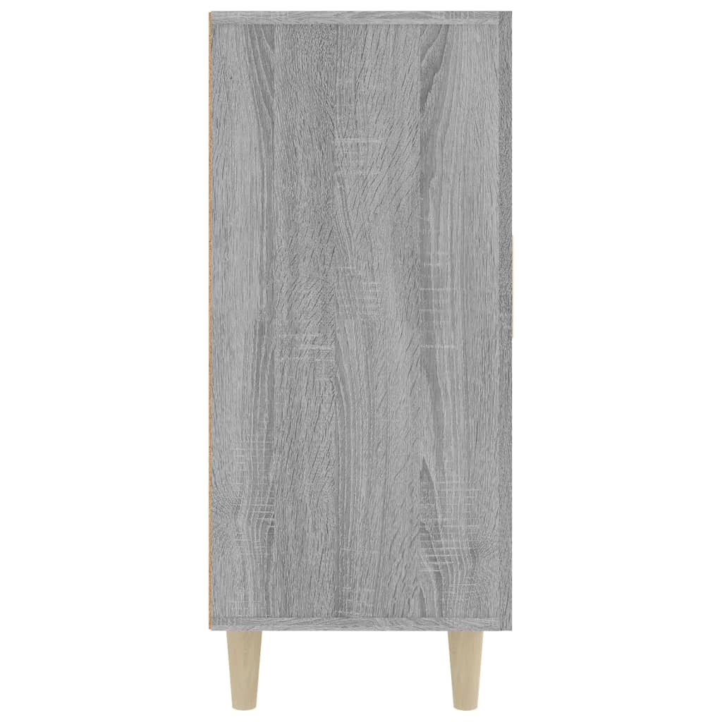 Credenza Grigio Sonoma 90x34x80 cm in Legno Multistrato cod mxl 7653