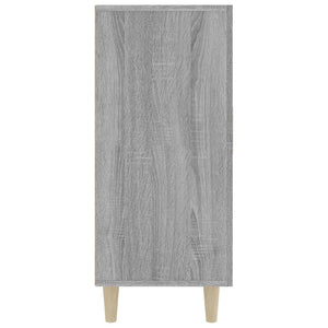 Credenza Grigio Sonoma 90x34x80 cm in Legno Multistrato cod mxl 7653