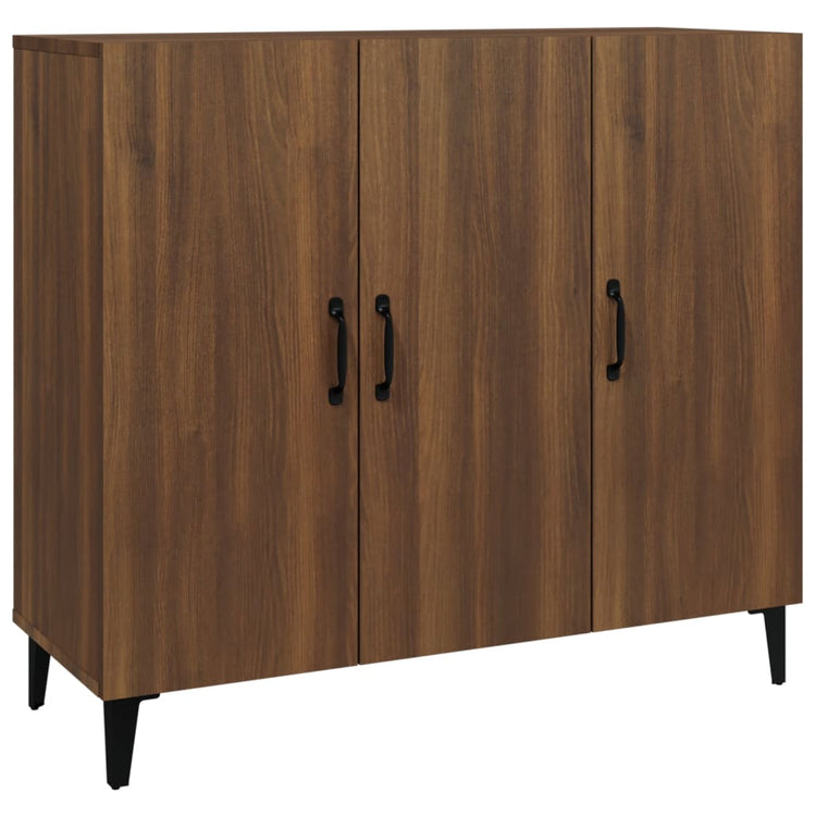 Credenza Rovere Marrone 90x34x80 cm in Legno Multistrato cod mxl 9099