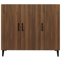 Credenza Rovere Marrone 90x34x80 cm in Legno Multistrato cod mxl 9099