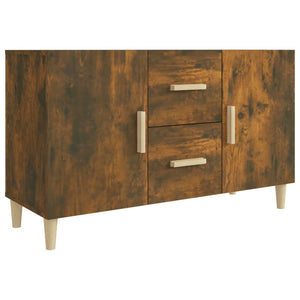 Credenza Rovere Fumo 100x36x60 cm in Legno Multistrato 817465