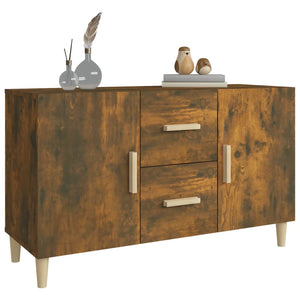 Credenza Rovere Fumo 100x36x60 cm in Legno Multistrato 817465