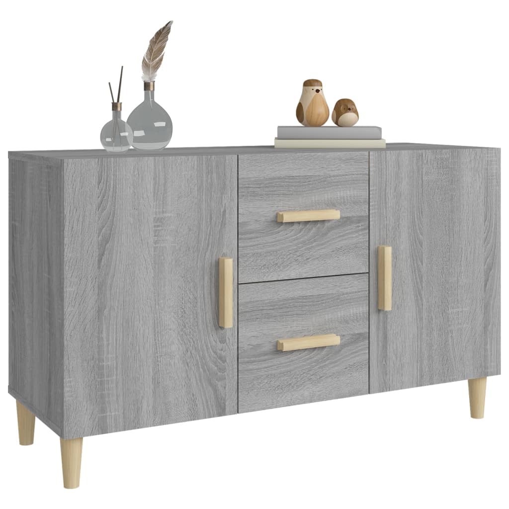 Credenza Grigio Sonoma 100x36x60 cm in Legno Multistrato cod mxl 13394