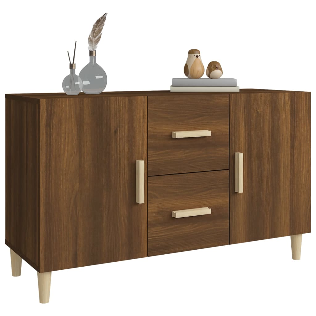 Credenza Rovere Marrone 100x36x60 cm in Legno Multistrato cod mxl 5616