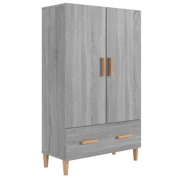 Credenza Grigio Sonoma 70x31x115 cm in Legno Multistrato 817472