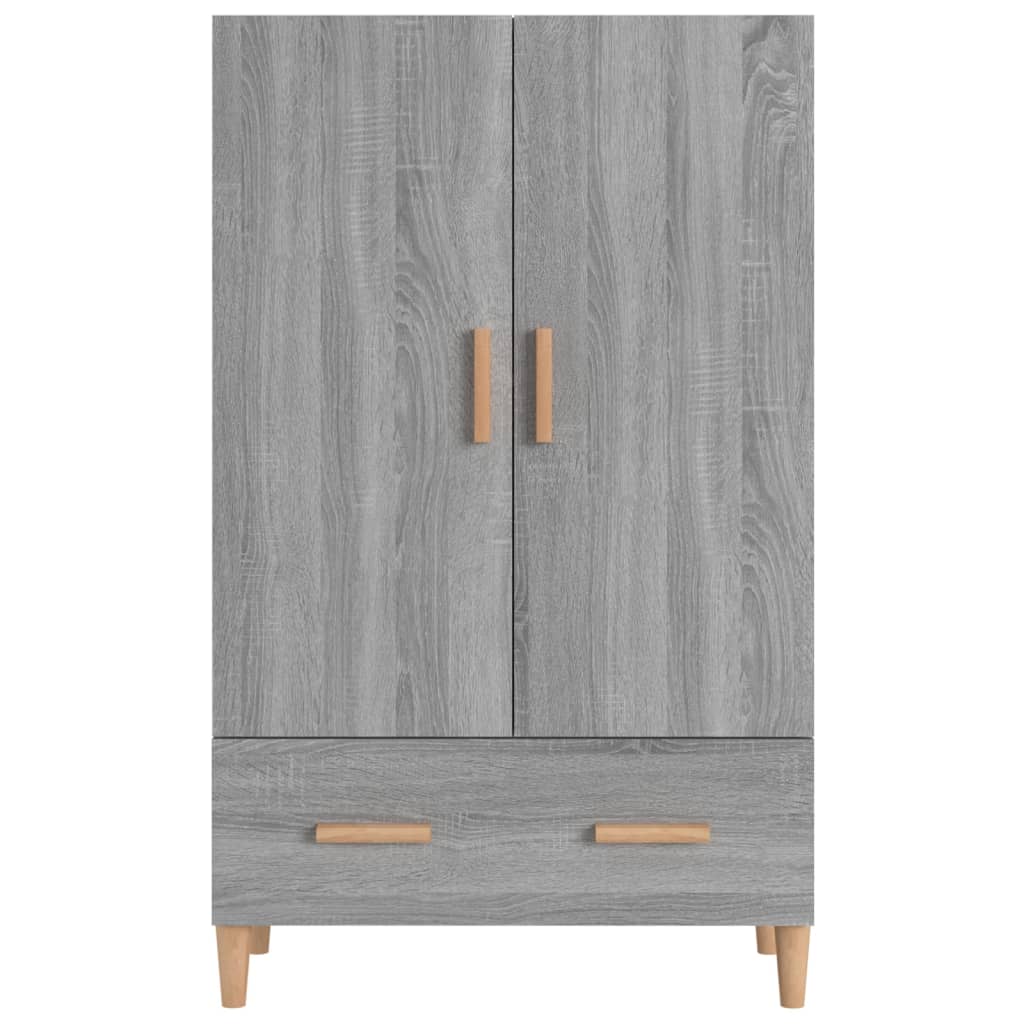 Credenza Grigio Sonoma 70x31x115 cm in Legno Multistrato 817472