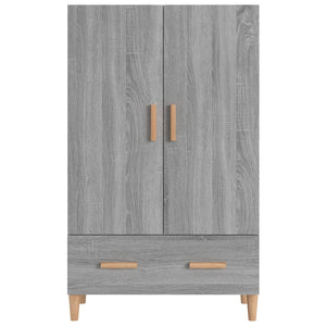 Credenza Grigio Sonoma 70x31x115 cm in Legno Multistrato 817472